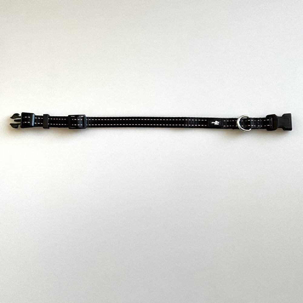 ADJUSTABLE QUICK RELEASE DOG COLLAR BLACK PINK - Picture 8 of 8